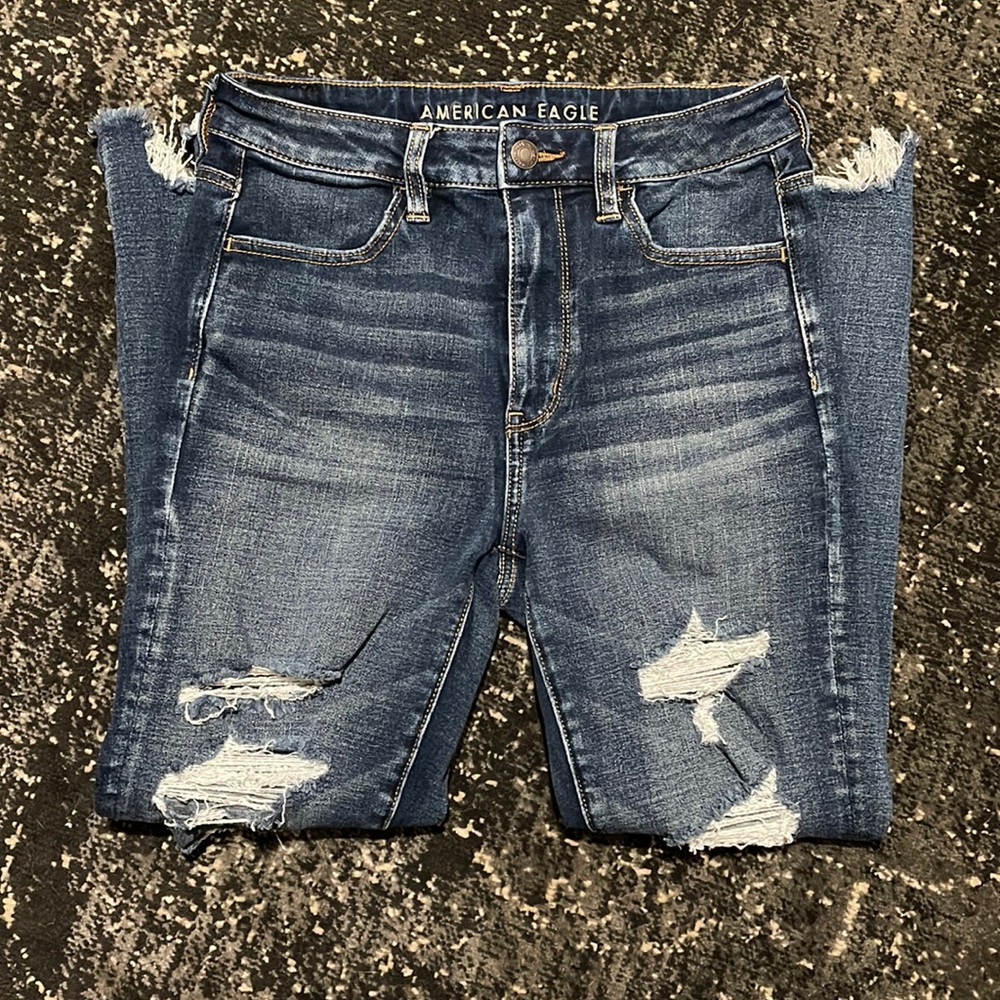 american eagle supper high rise jegging